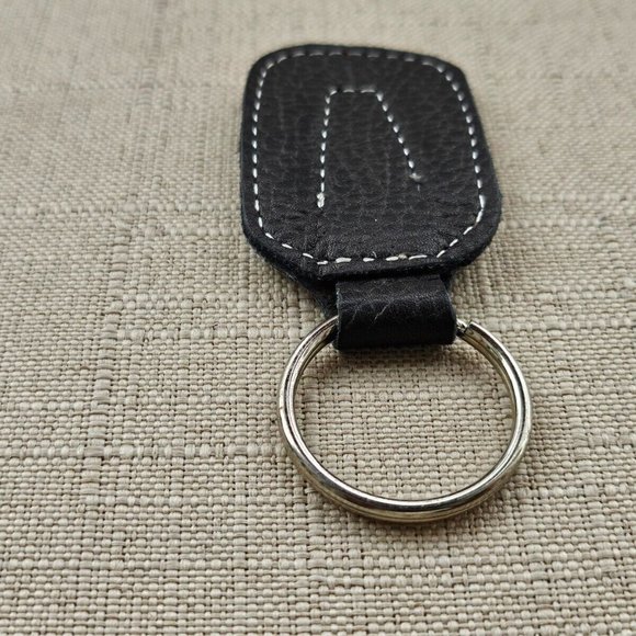 Leather Key Chain Black Genuine Leather Handmade Keys Holder Keys Ring - Picture 4 of 7
